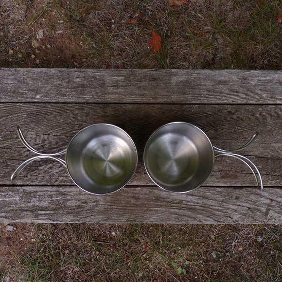 Kitchen Stainless Steel Nesting Cups For Nalgene Bottle Folding